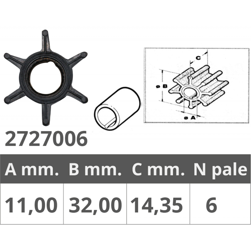 GIRANTE MERCURY 2T 3,5-3,6-4-5 HP
