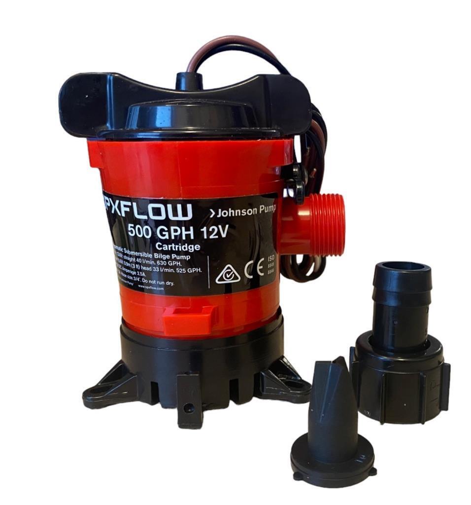 Pompa di sentina ad immersione Johnson 500 GPH 12 V 50lt/minuto