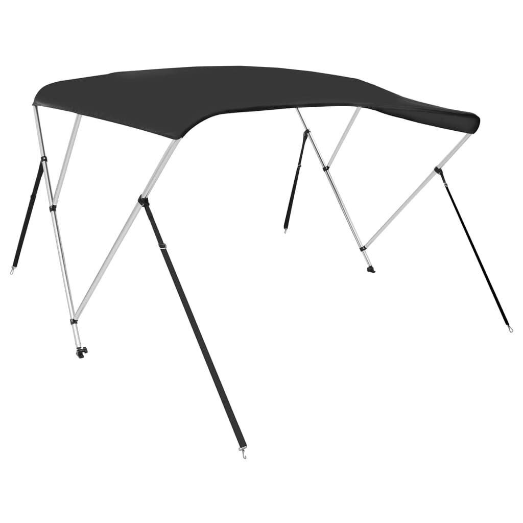 AX Tendalino Bimini 3 Archi Barca Nero Baldacchino 1.84x1.89x1.35m Clip 0K 94805