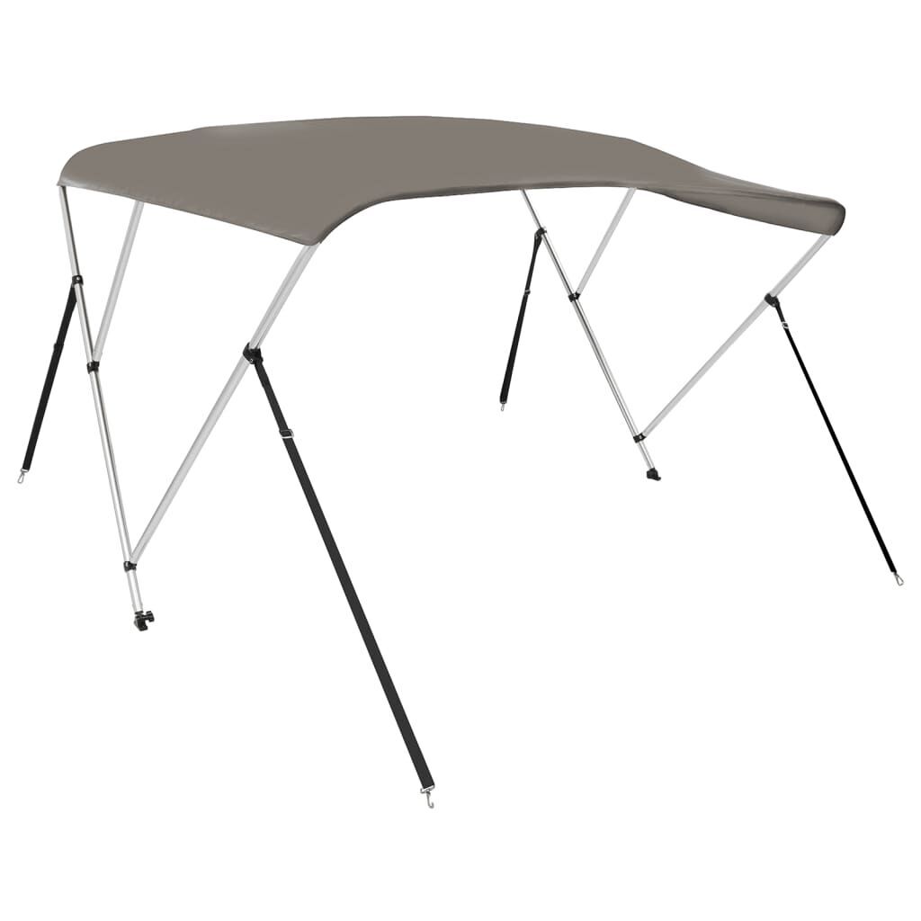 AX Tendalino Bimini 3 Archi Barca Grigio Baldacchino 1.83x1.52x1.33m Clip 94798