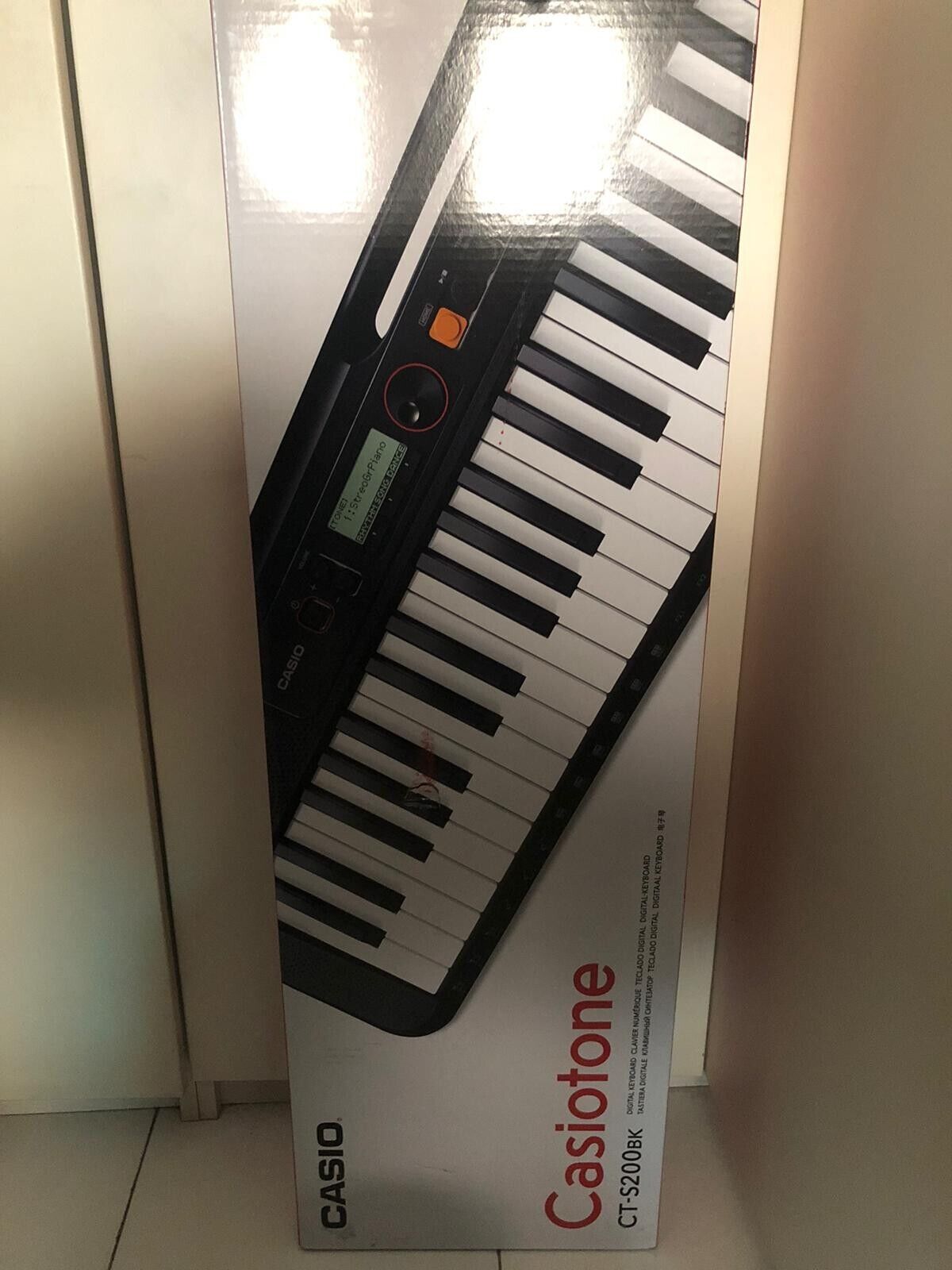 Casio Tastiera musicale 61 Tasti PianolaUSB Jack DC Nero CT-S200BK
