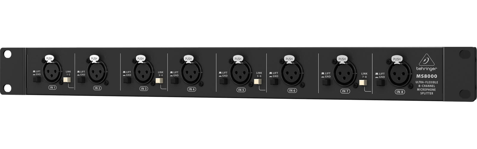 BEHRINGER MS8000 ULTRALINK SPLITTER MICROFONICO 8 XLR IN 8 XLR OUT 8 LINK OUT