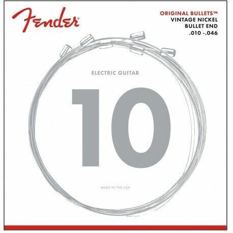 Fender 3150R  Bullet-end Pure nickel  nichel 10-46 CORDE PER CHITARRA ELETTRICA