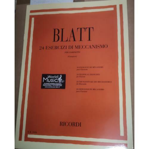 Blatt – 24 ESERCIZI DI MECCANISMO PER CLARINETTO