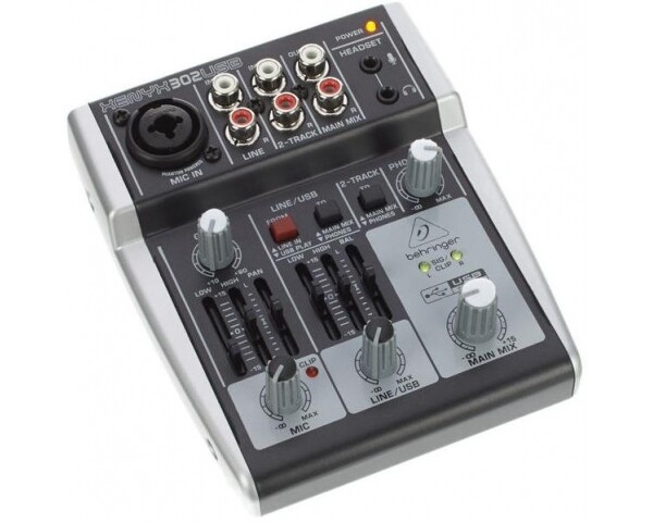 BEHRINGER XENYX 302USB MIXER PASSIVO 5 INGRESSI + INTERFACCIA AUDIO USB + SOFTWA