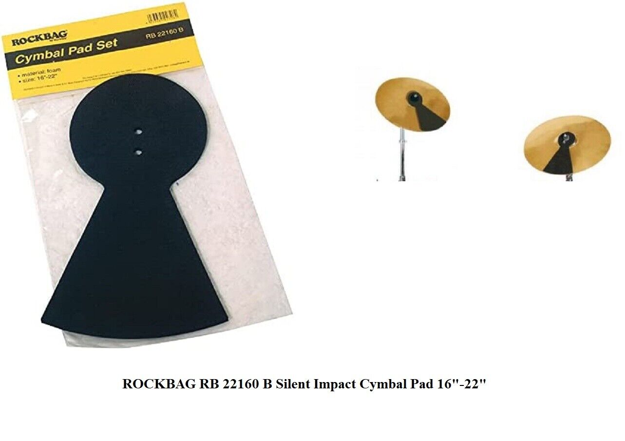 ROCKBAG RB22160B Silent Impact Cymbal Pad 16"22" PAD SORDINA IN GOMMA PER PIATTI