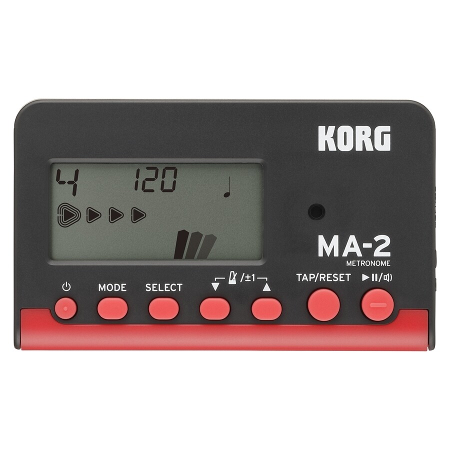 Korg MA-2 Metronome Black Red Metronomo Digitale