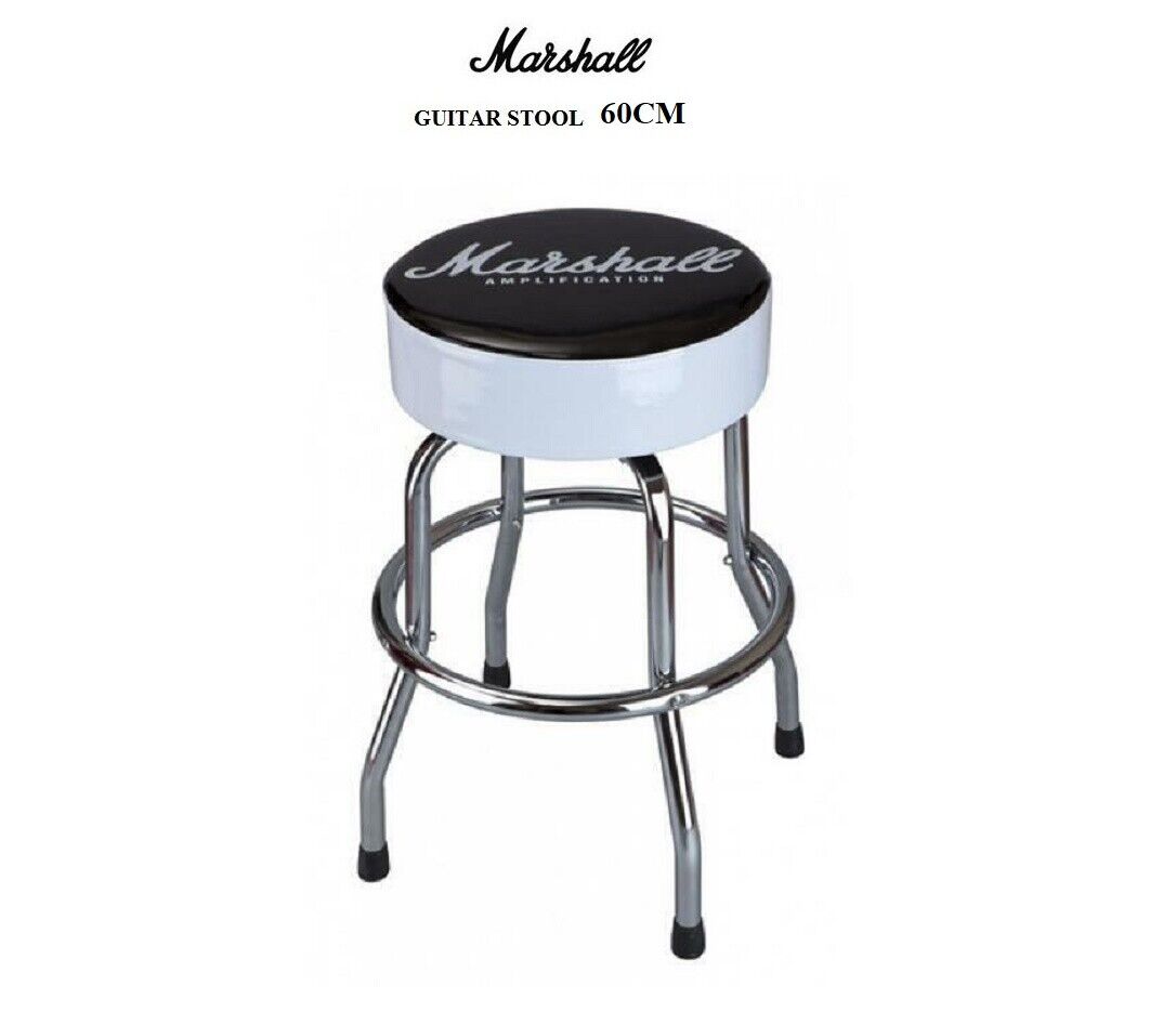 Marshall Guitar Stool Sgabello in Alluminio con Logo Altezza 60 cm ACCS-00078