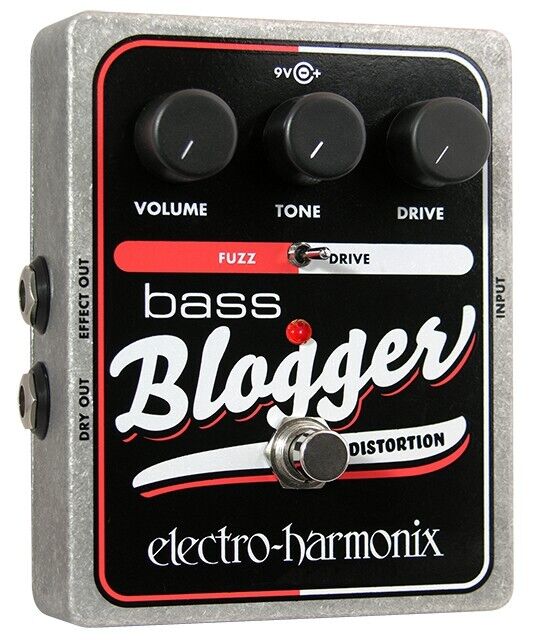 Ehx Elettrico Harmonix Basso Blogger Distorsione/Overdrive Effetti Pedale, New