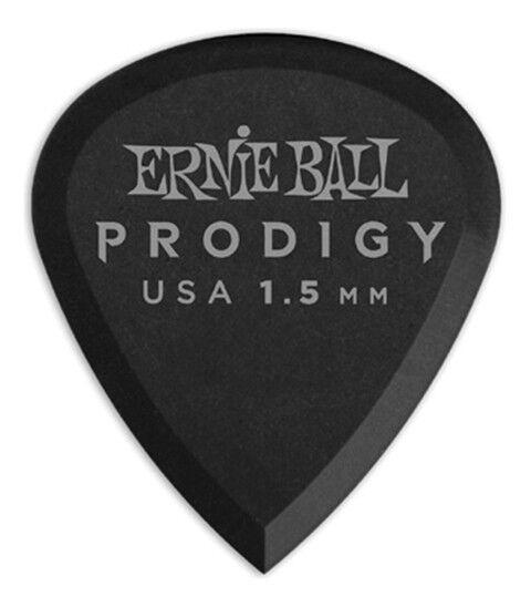 Ernie Ball P09200 Prodigy Mini Black - 6 Plettri Mini 1.5mm Plettri Ernie Ball P