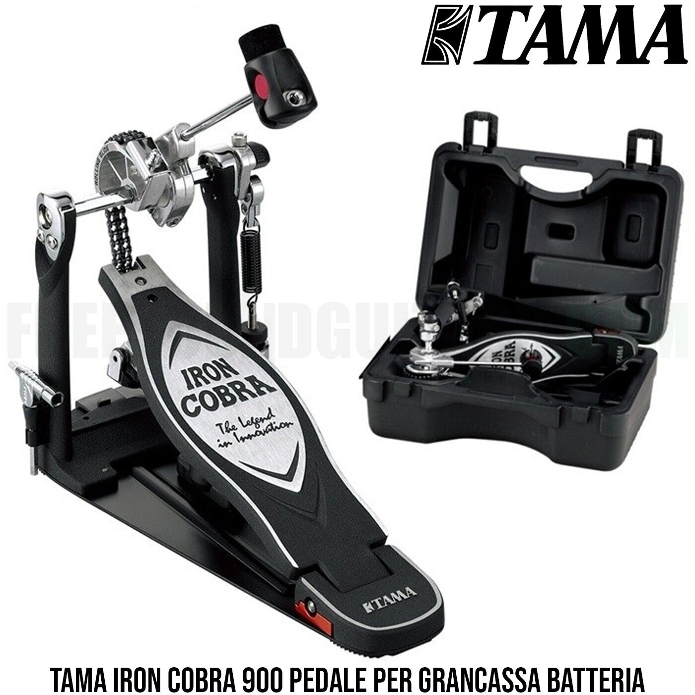 Tama IRON COBRA 900 Pedale per Grancassa Batteria HP900PN Power Glide + Valigia