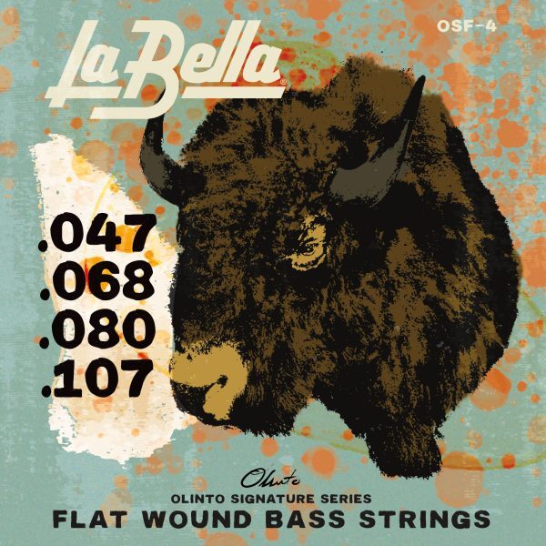 La Bella Olinto Signature Flats OSF-4  Muta di corde lisce per basso 4 corde OSF