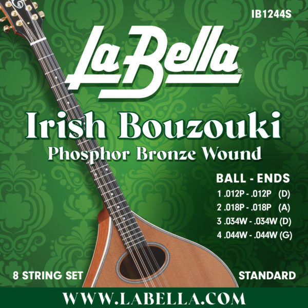 La Bella Irish Bouzouki  Muta di corde per irish bouzouki IB1244S Scalatura: 012