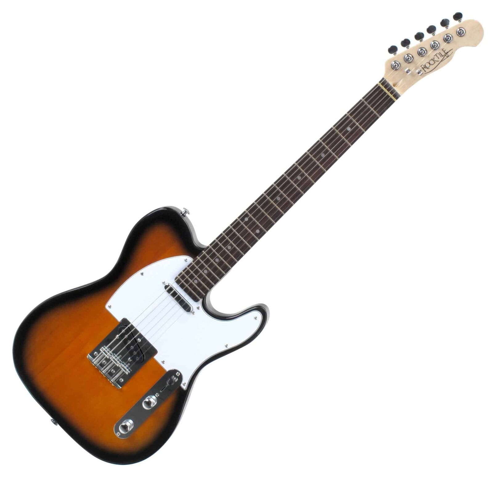 Chitarra Elettrica Telecaster Vintage Sunburst 2x Single Coil Palissandro 2-Tone