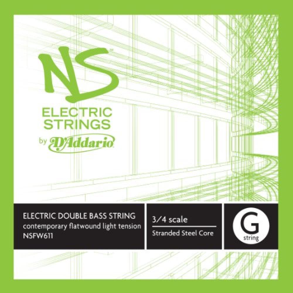 (TG. G String) d'Addario NSFW611 Muta di Corde Sol per Contrabbasso Elettrico -