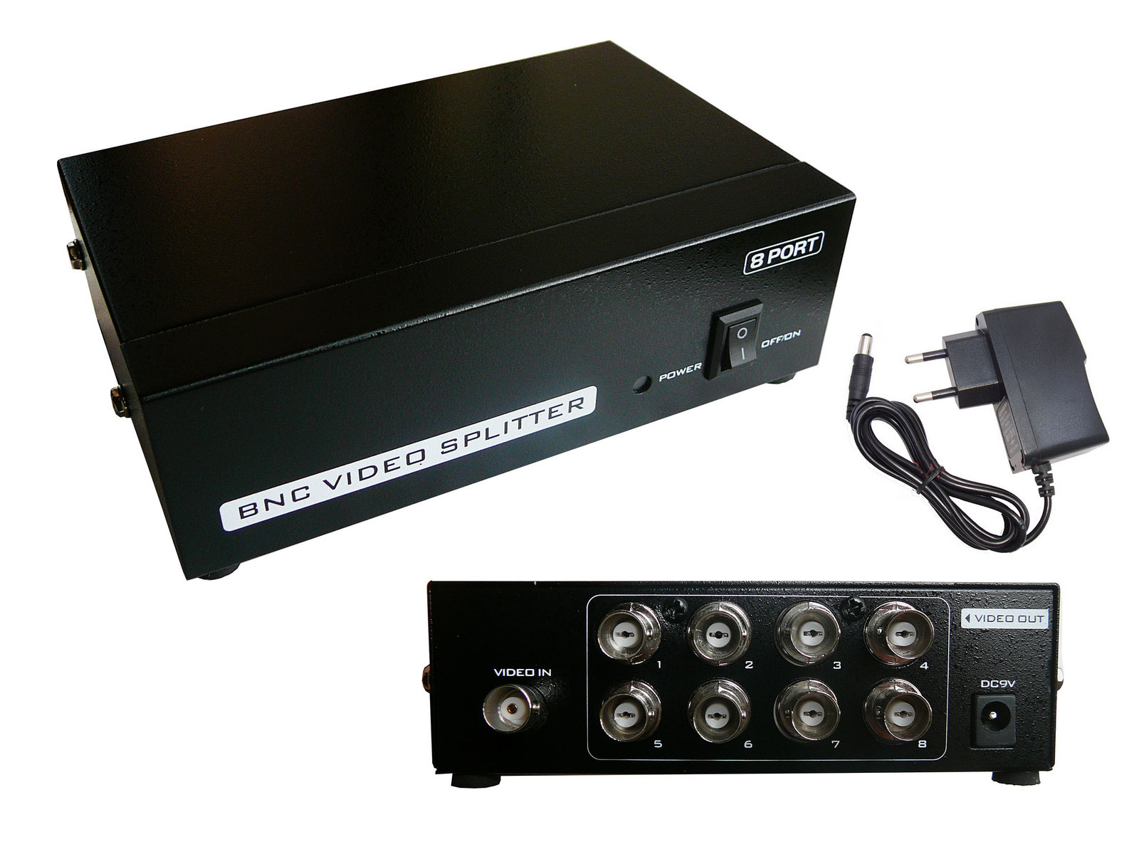 Splitter BNC 8 Porte - Duplicati 8 Volte Immagine Fonte Video
