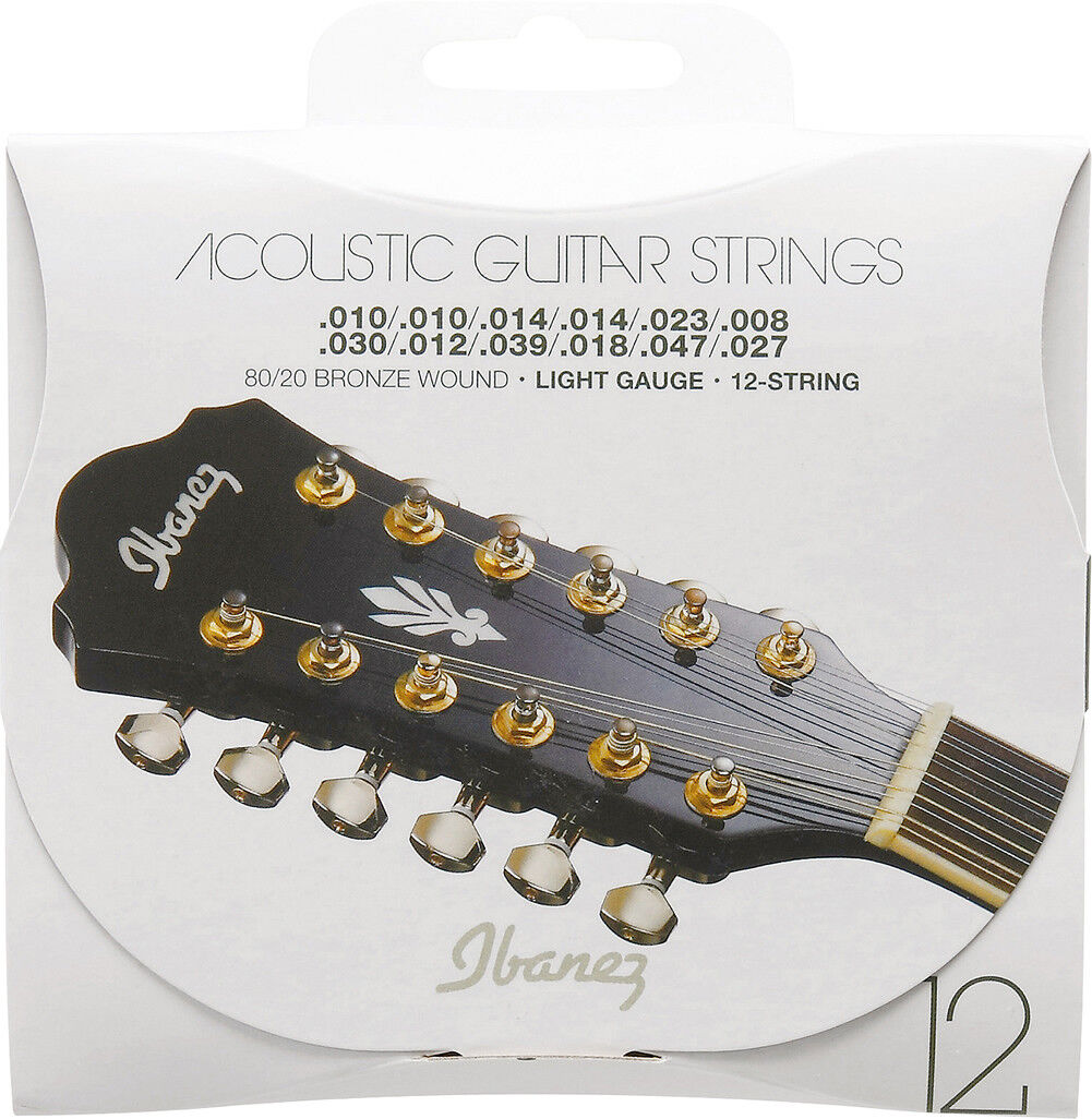 Ibanez IACS12C Light 12 corde 010/047 Muta 12 Corde per Chitarra Acustica 80/20