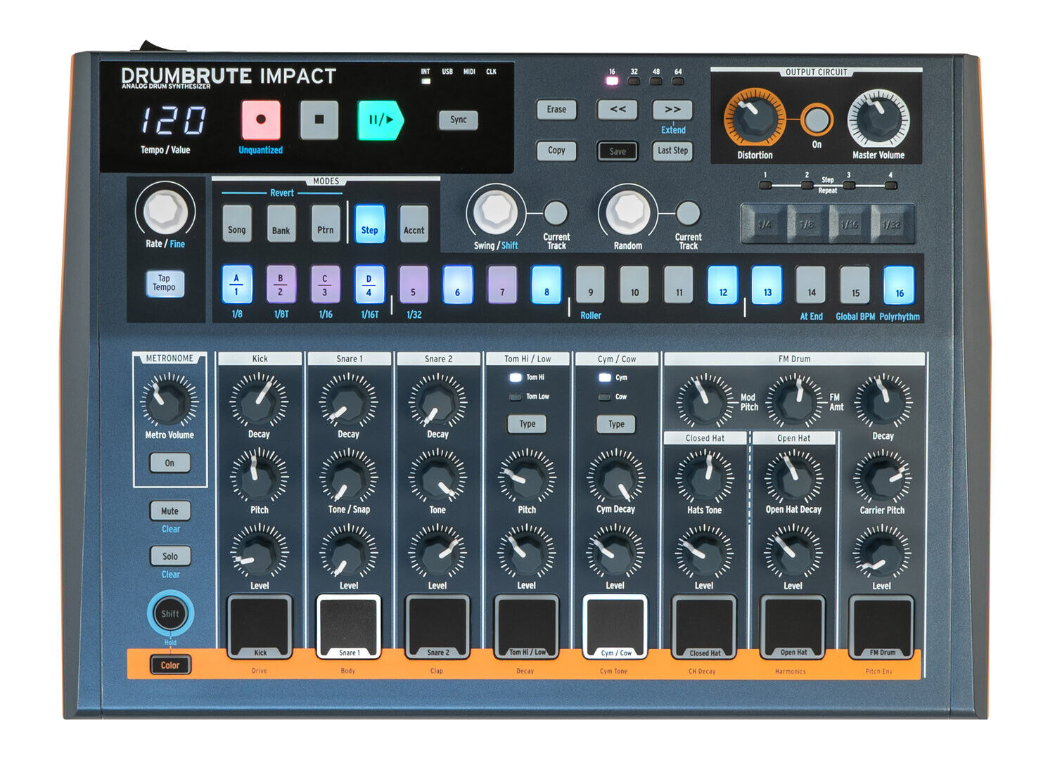 ARTURIA DRUMBRUTE IMPACT Drum Machine Groovebox Analogico Dj Studio NUOVO