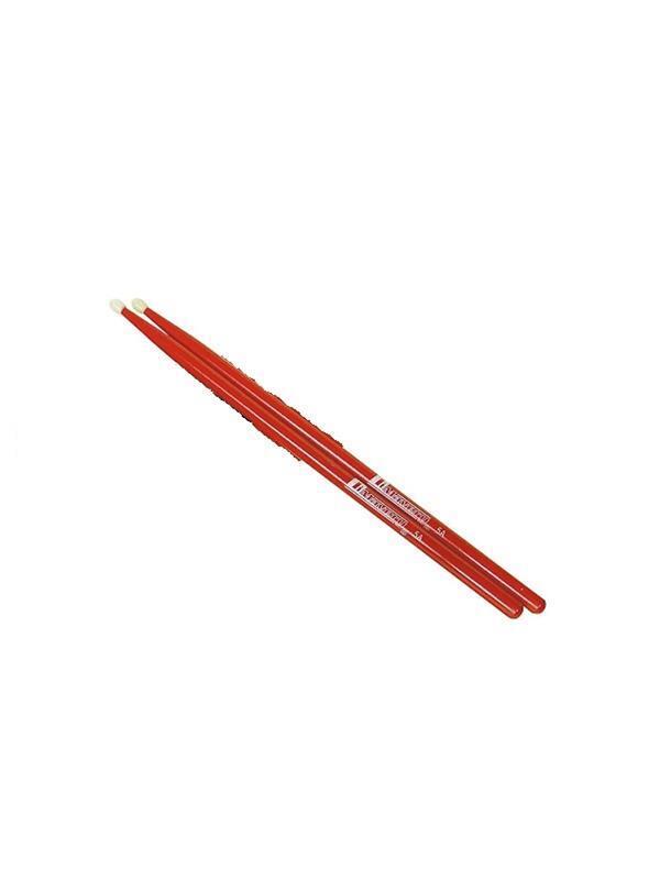 Dimavery DDS-5A Ahorn colore rosso 5A punta in plastica bacchette per batteria