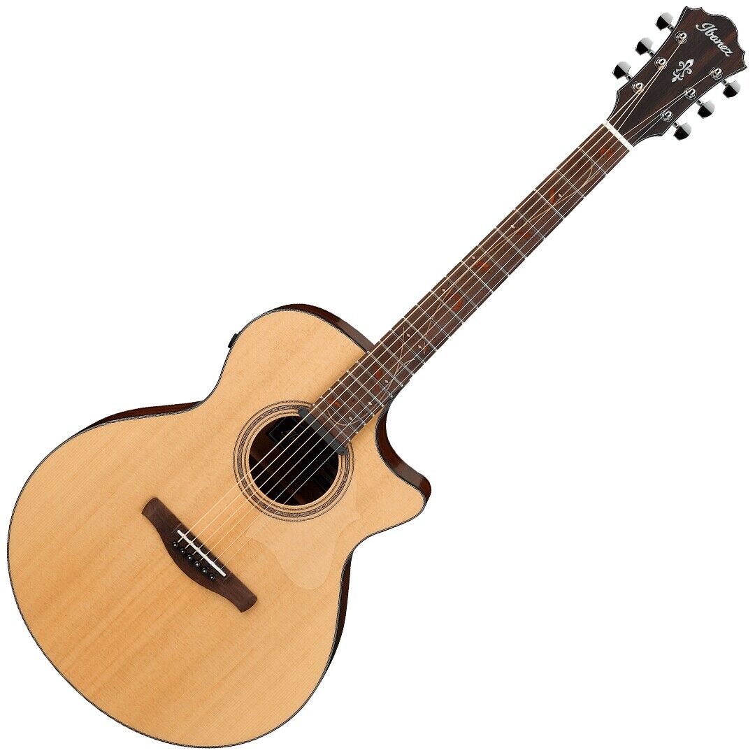 Ibanez AE275 Natural Low Gloss Chitarra Elettroacustica Single Cut