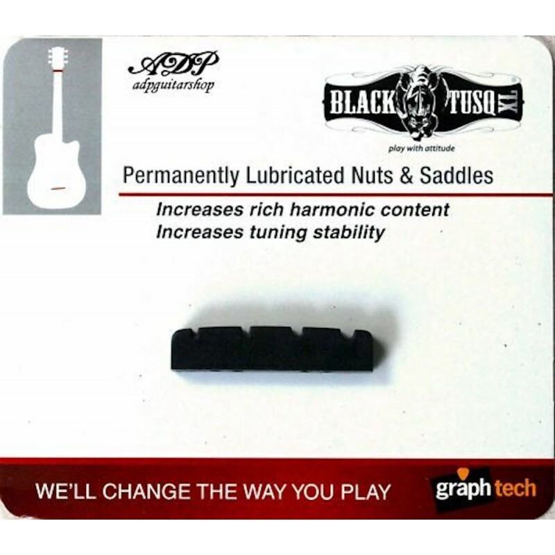 Capotasto Bassa Graph Tech Nero Tusq XL PT-1200-00 Slotted Nut 41mm