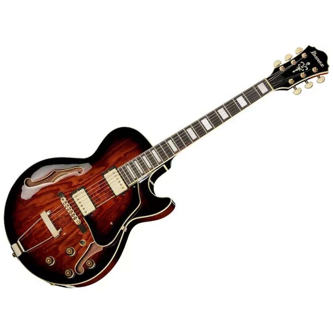 Ibanez AG95QA-DBS Dark Brown Sunburst Chitarra Semiacustica
