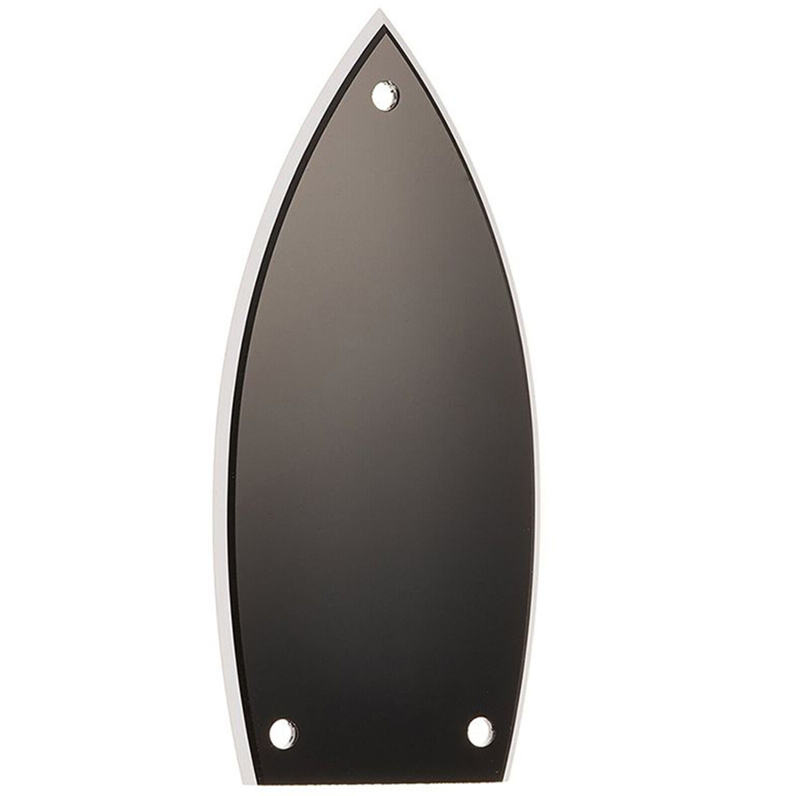 Cover Coperchio Truss Rod 2 Strati Nero Bianco Tipo Gibson Flying V Hosco DM-803