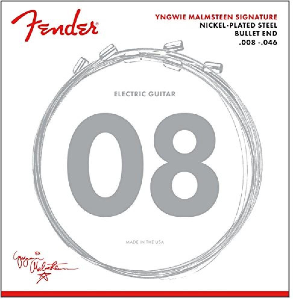 Fender 073-3250-600 Corde per Chitarra Elettrica Yngwie Malmsteen 8-46 - NUOVO
