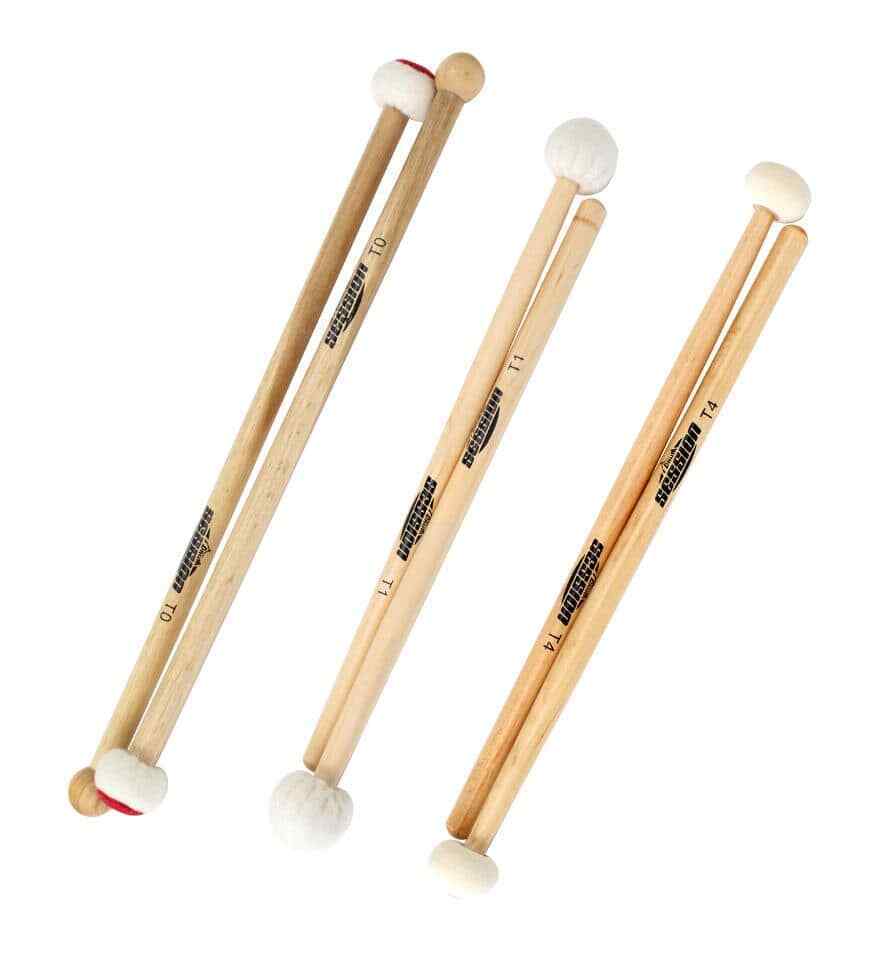 3x Set Bacchette Battenti per Timpani T0 T1 T4 Mazzuolo Piatti Gong Mallets