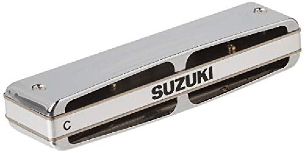 suzuki - Armonica a bocca Promaster a 10 fori, con valvole, in chiave di Do - NU