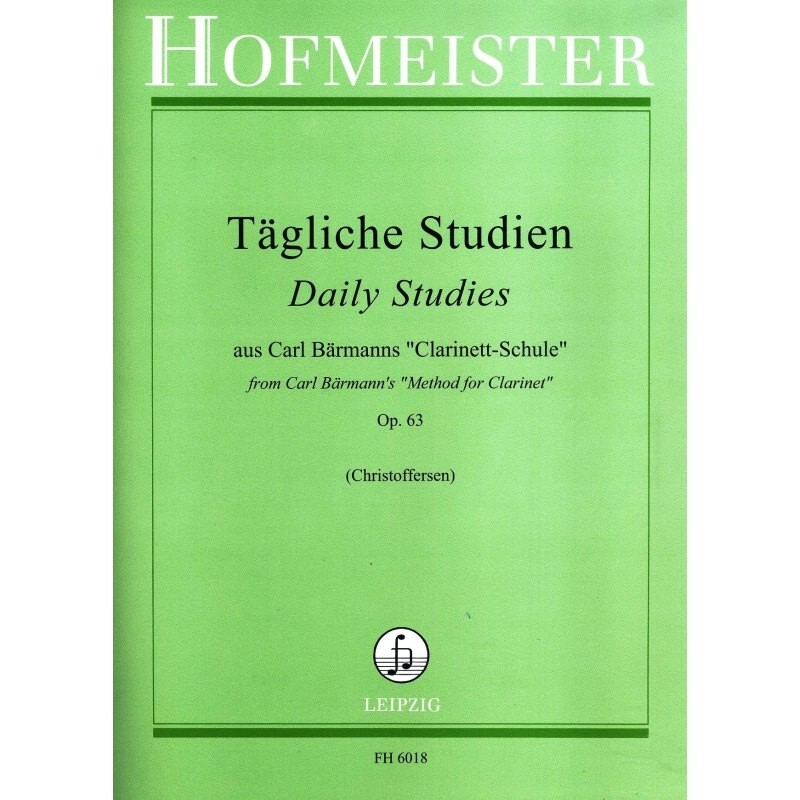 Hofmeister Tagliche Studien Op. 63 Scuola del clarinetto
