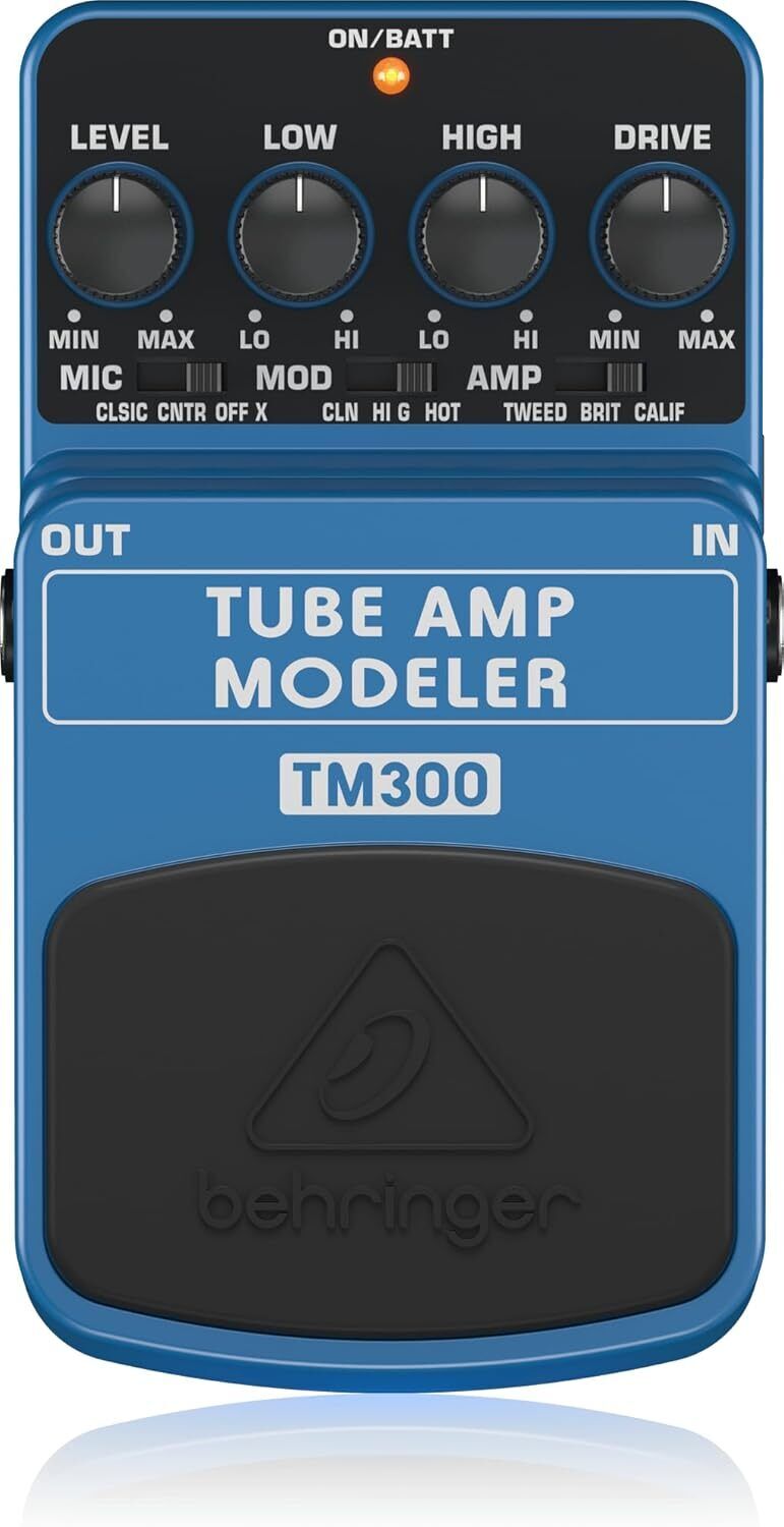 BEHRINGER TM300 TUBE AMP MODELER PEDALE EFFETTO SIMULATORE AMPLIFICATORI VALVOLA