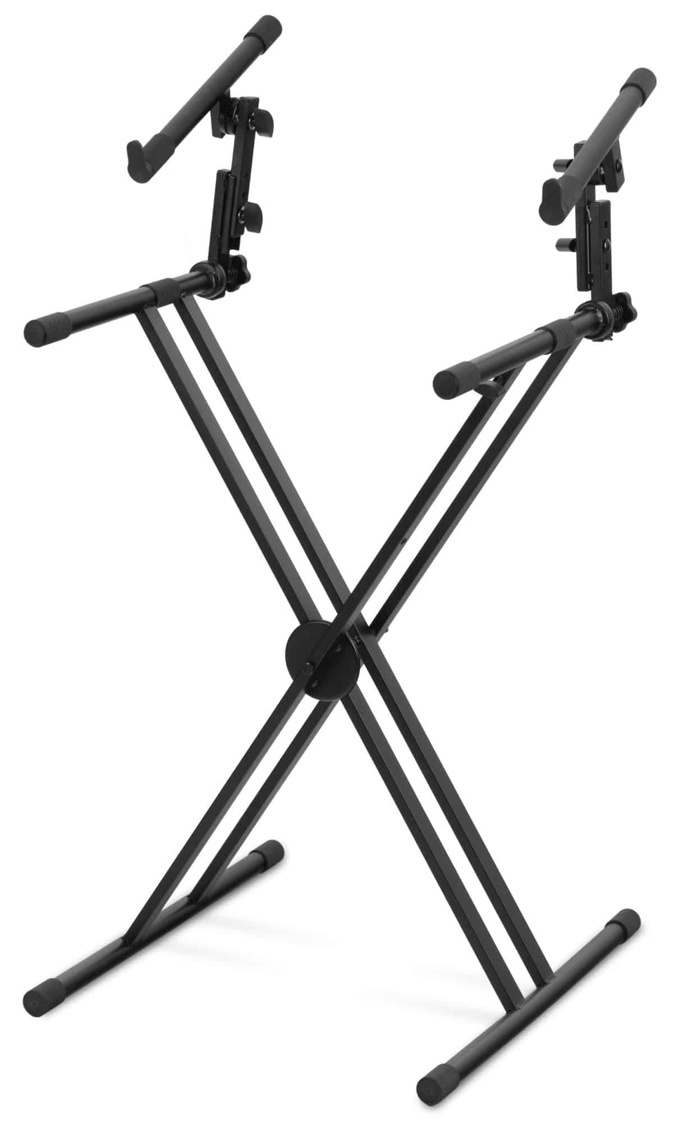 Supporto Tastiera Keyboard Musicale Doppio Ripiano Pianola Doppia-X Regolabile