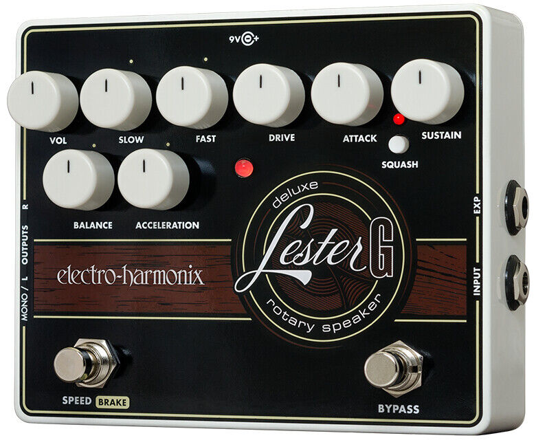 Ehx Elettrico Harmonix Lester G Deluxe Rotante Speaker Emulatore Pedale, Nuovo