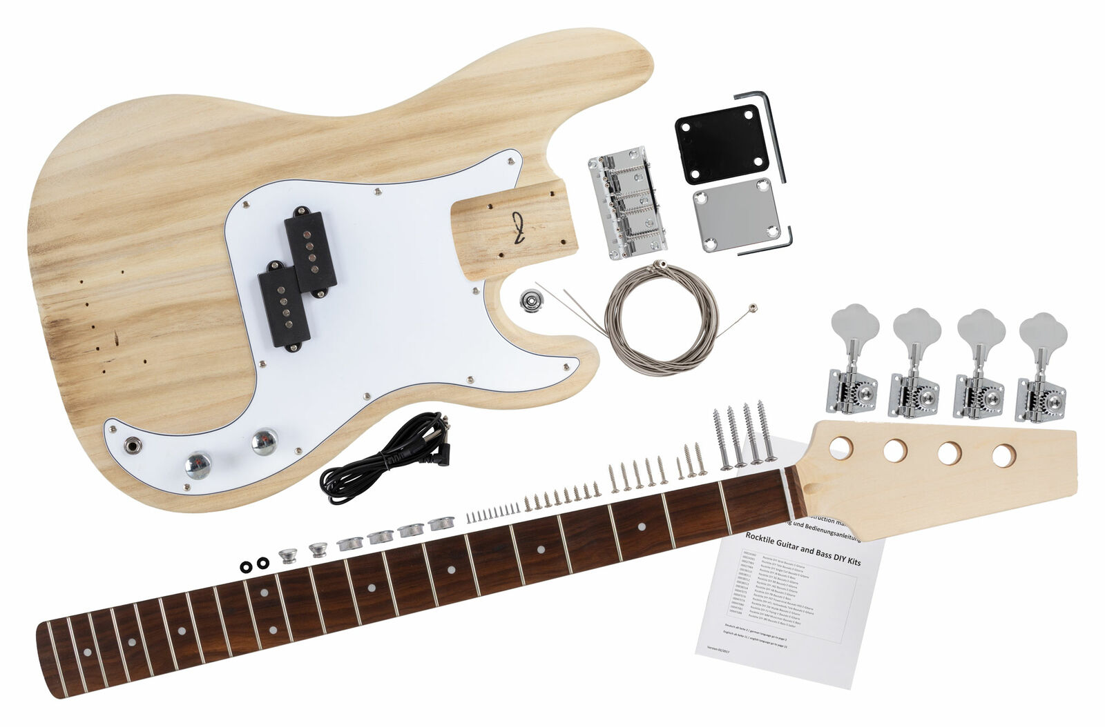Chitarra Basso Elettronico DIY Do It Yourself Lavoro a Mano Kit d'assemblaggio