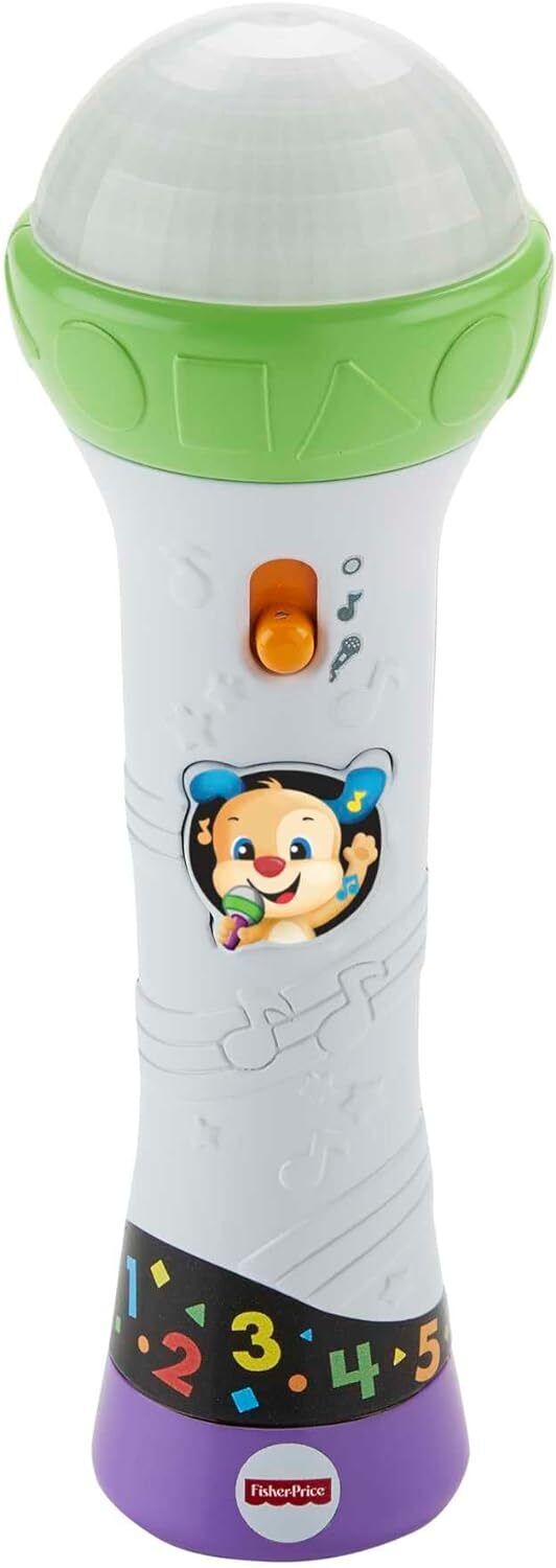 Fisher-Price Microfono Baby Rock, Giocattolo per Imparare Cantando con 2...