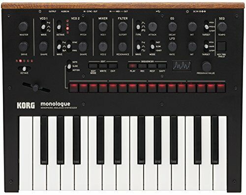 Korg monologue BK Monofoniche Analogico Sintetizzatore Nero Nuovo Da Giappone