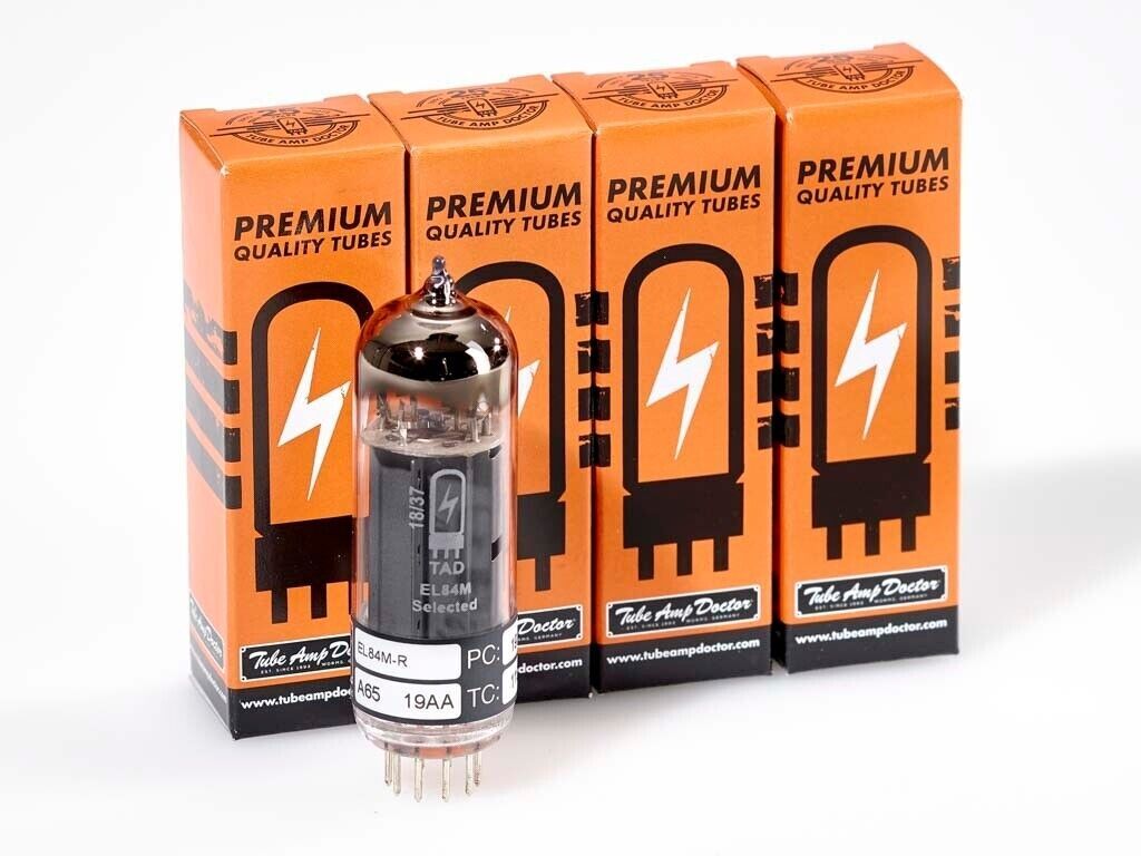 TAD EL84M QUAD EL84 6BQ5 10000 ORE DI UTILIZZO PREMIUM ABBINATO! TUBI A...