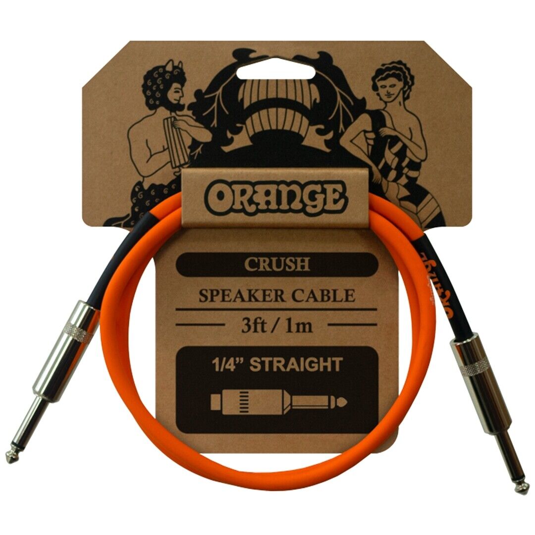 Orange Crush Cavo Speaker Jack Mono / Jack Mono 1mt Orange Crush Cavo Speaker Ja