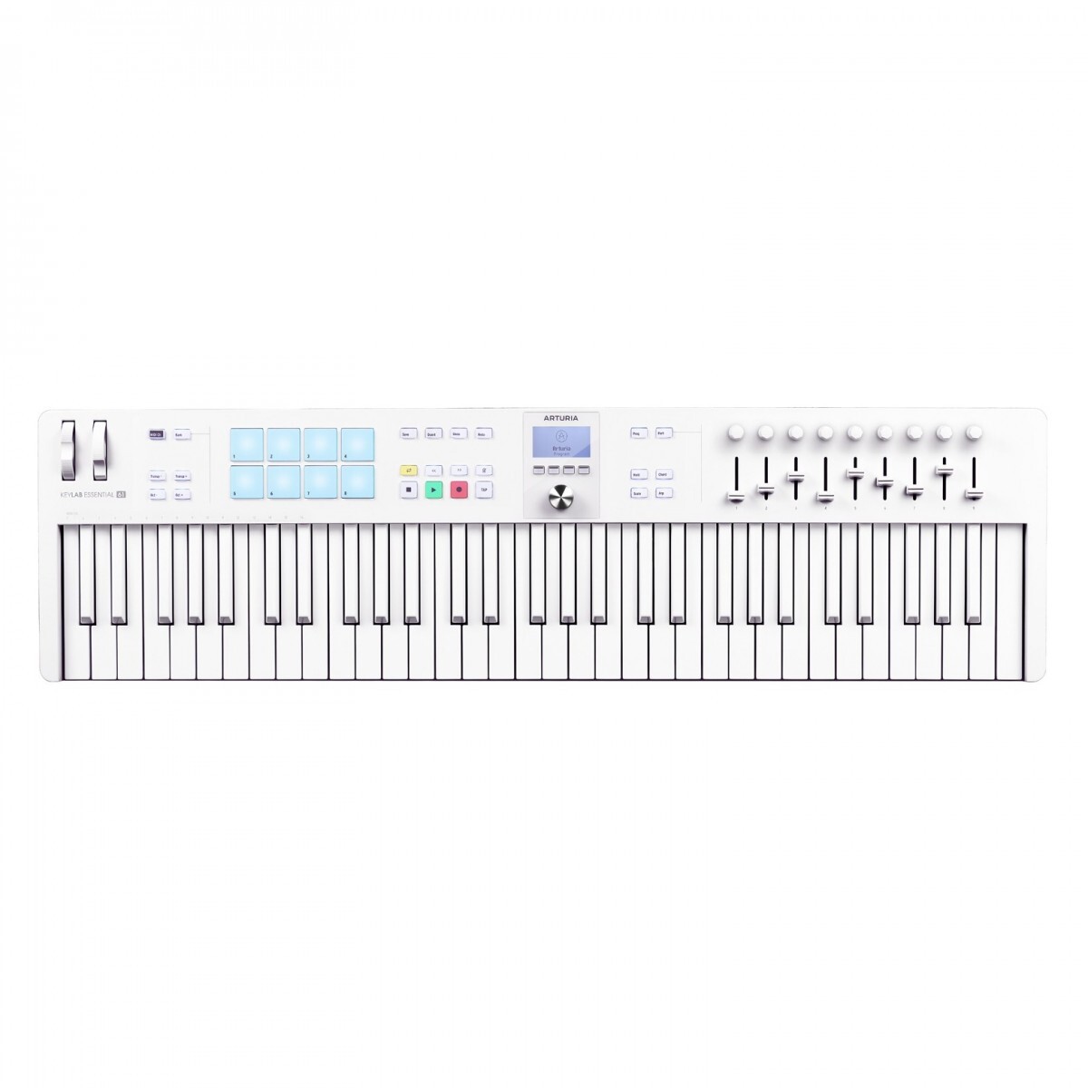 ARTURIA KEYLAB ESSENTIAL 61 MK3 ALPINE WHITE TASTIERA MASTER KEYBOARD MIDI USB 6