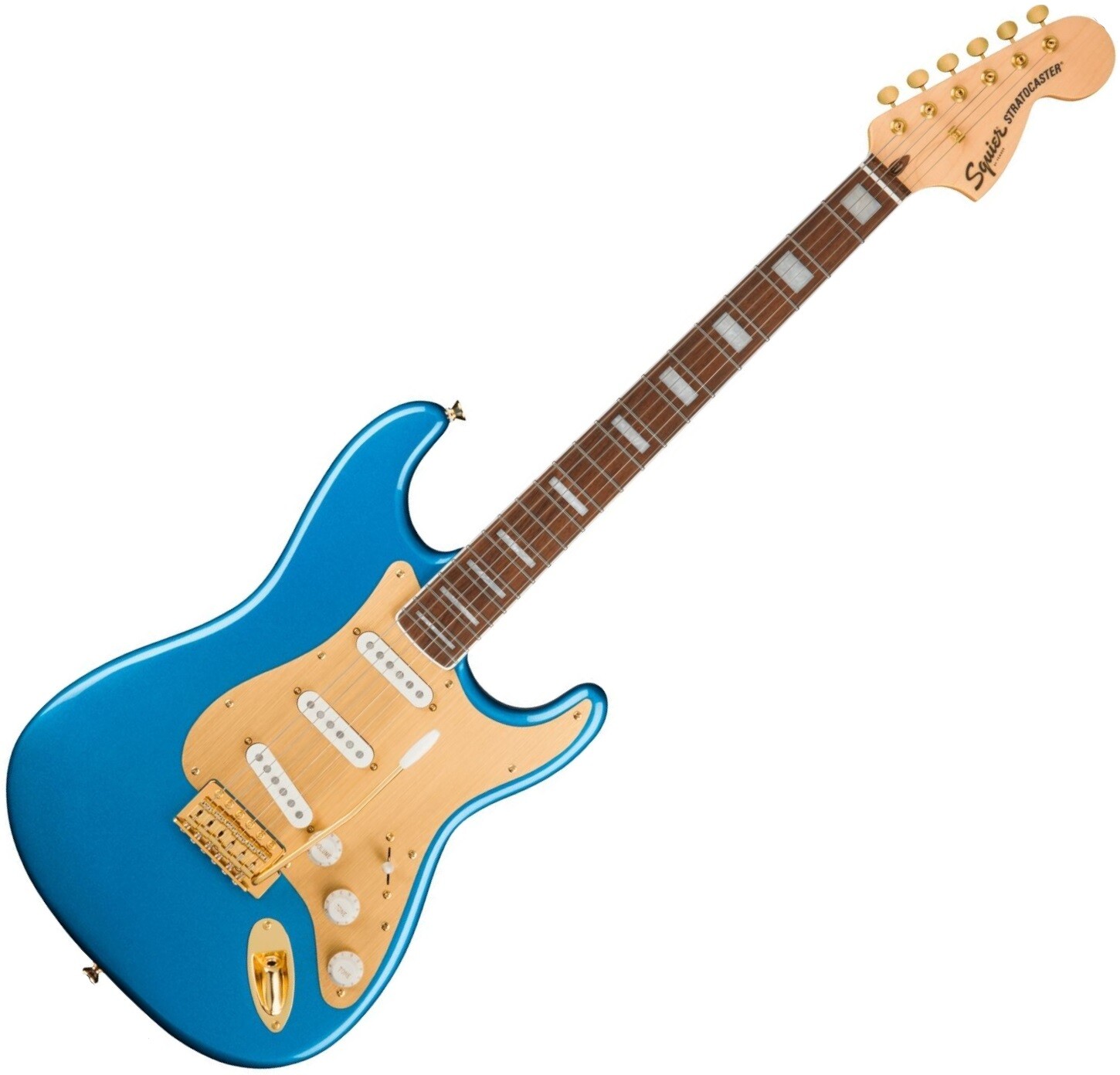 FENDER SQUIER STRATOCASTER 40TH ANNIVERSARY GOLD EDITION CHITARRA ELETTRICA 21 T