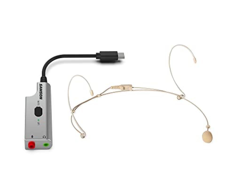 Samson - LMU1 - Bundle Microfono Lavalier Broadcast e adattatore audio USB (LM8