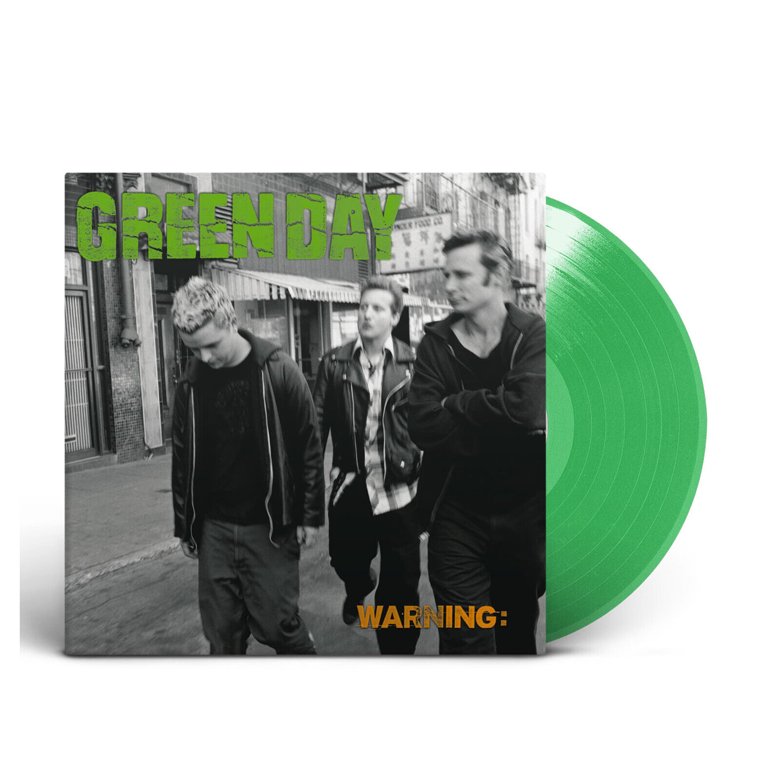 Green Day Warning Vinile Lp Colorato Verde Fluorescente Nuovo e Sigillato