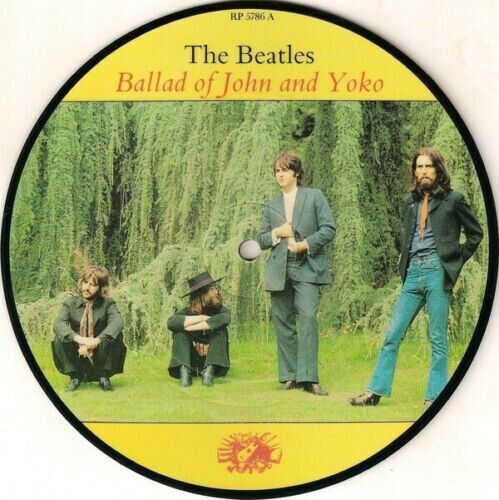 THE BEATLES ~ The Ballad Of John & Yoko~ Rare 1989 UK EMI 7" vinyl PICTURE DISC