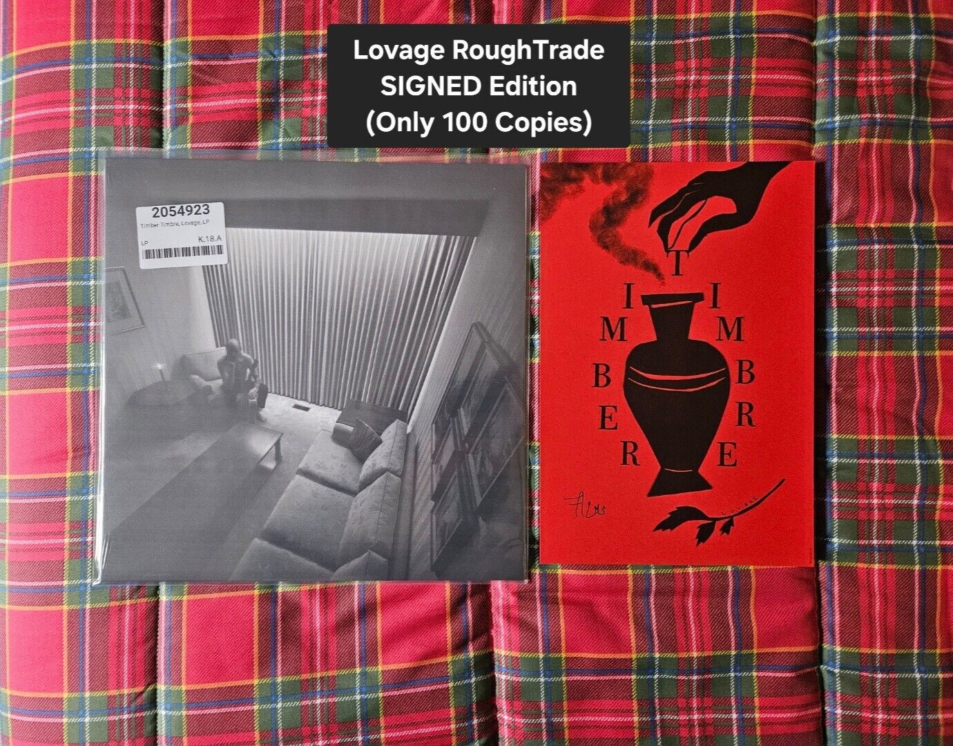 Timber Timbre LOVAGE LP + A4 Print SIGNED by TAYLOR KIRK Limited Edition ROUGHTR