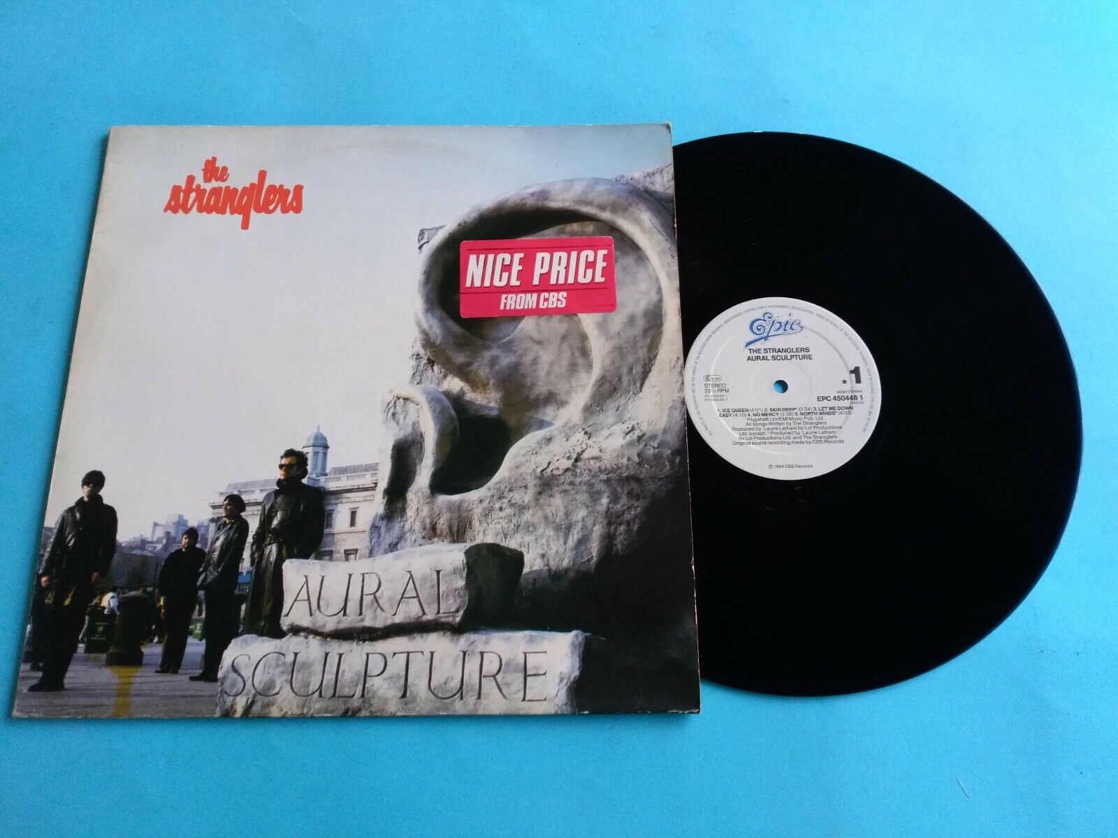THE STRANGLERS "AURAL SCULPTURE" LP VINYL 1984 CBS RECORDS EPC 4504481 NUOVO
