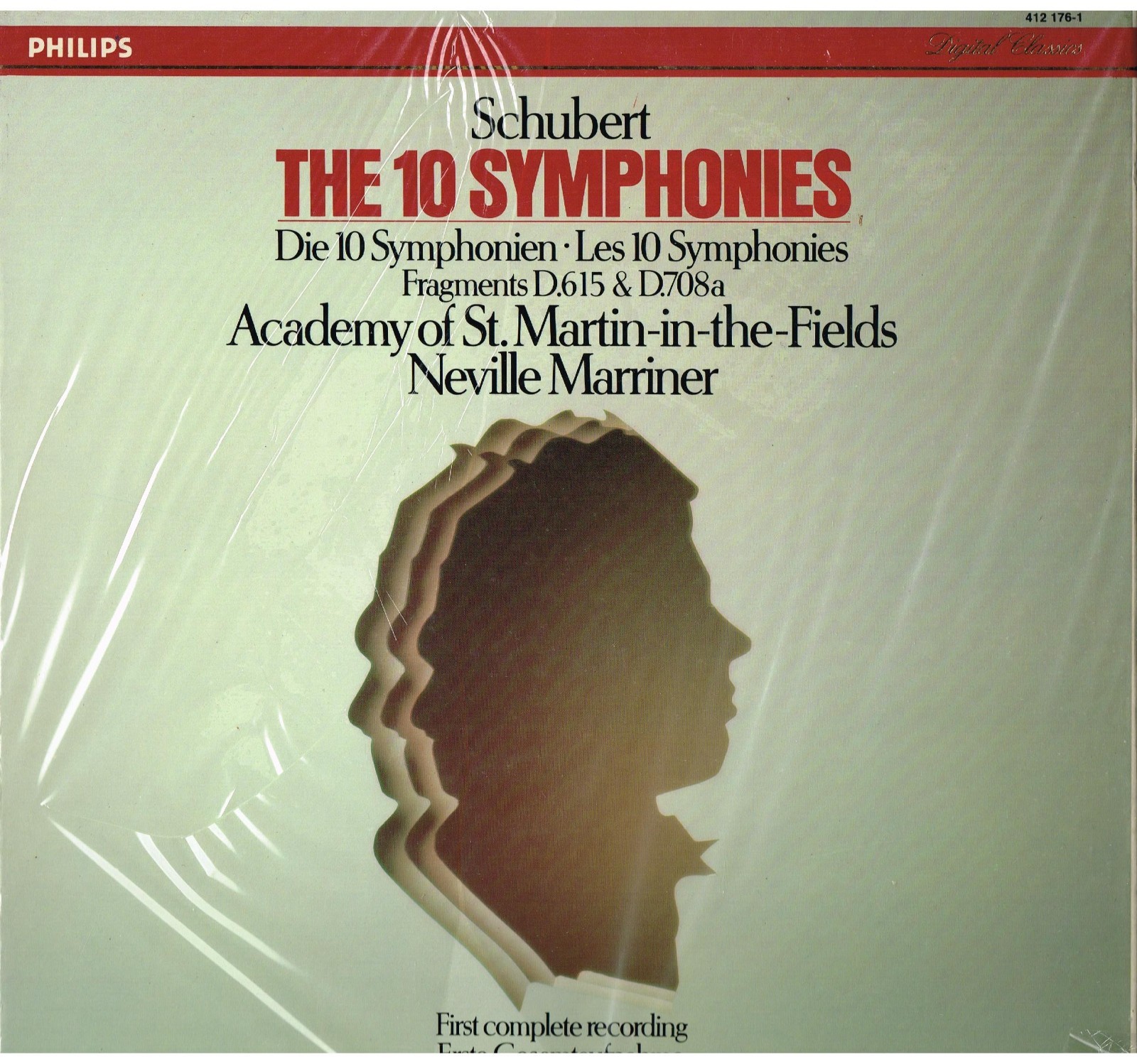 Schubert: Le 10 Sinfonie / Marriner, Academy Of St. Martin In The Field LP