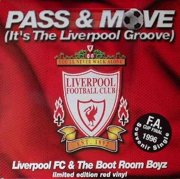 Liverpool F.C. - Pass & Move It's The Liverpool Groove ,RED VINYL,L.E.7",45 GIRI