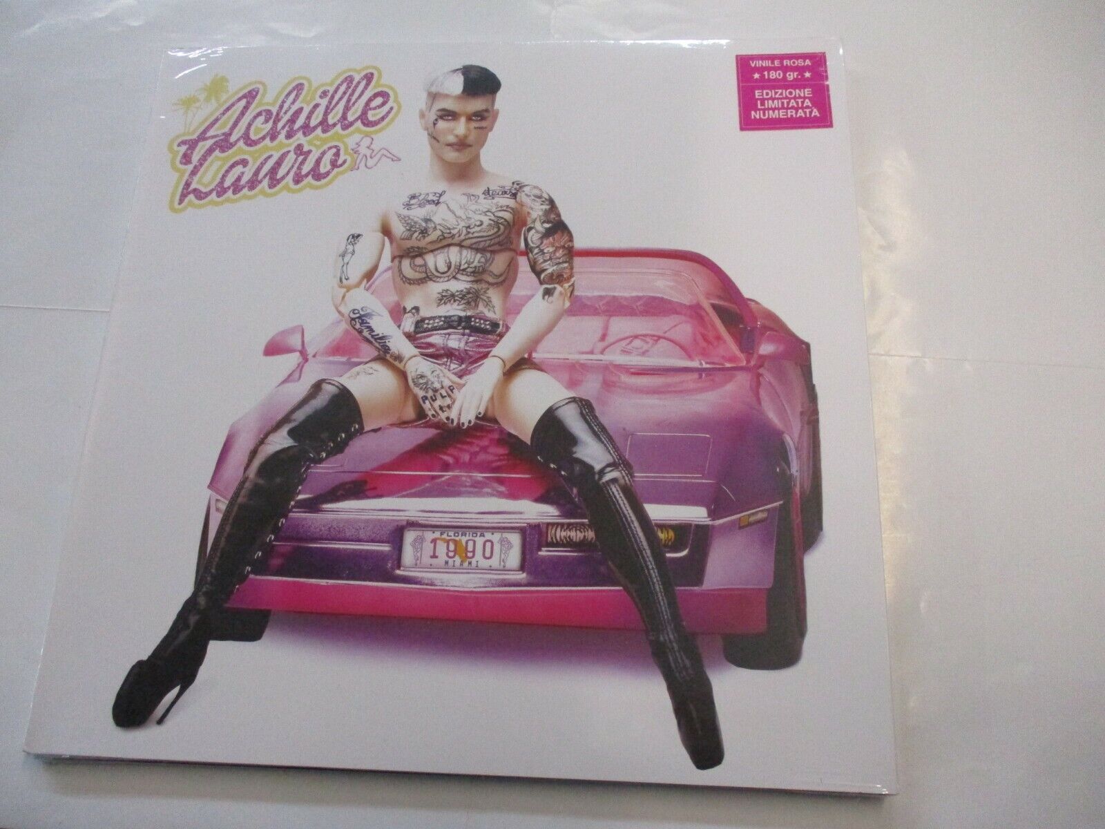 ACHILLE LAURO - 1990 - LP PINK VINYL NEW SEALED 2020 - COPY # 1352/1500