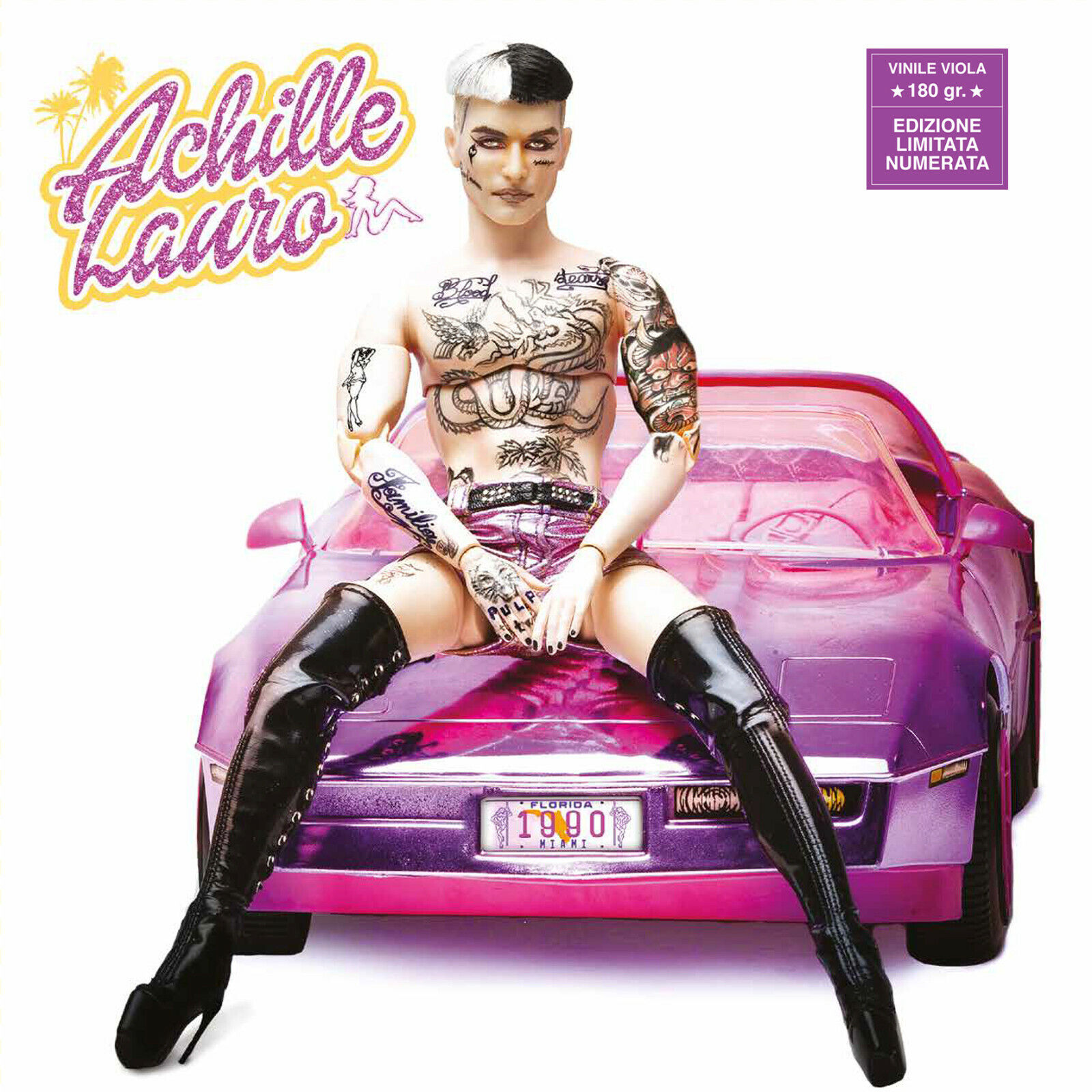 Achille Lauro 1990 Vinile Lp Colorato (Vinile Viola) Numerato Nuovo Sigillato